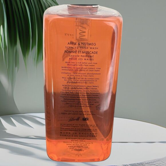 Pecksniff's Apple and Nutmeg Moisturizing Hand Wash Soap 480 ml Hand pump - Picture 3 of 4